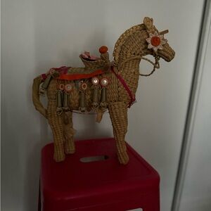 Horse Woven Wicker Purse w/ strap - Kindness Wicker Darling